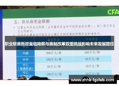 职业联赛新政面临降薪与赛制改革双重挑战影响未来发展路径